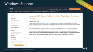 © 2019, Amazon Web Services, Inc. or its Affiliates. All rights reserved.
Windows Support
 