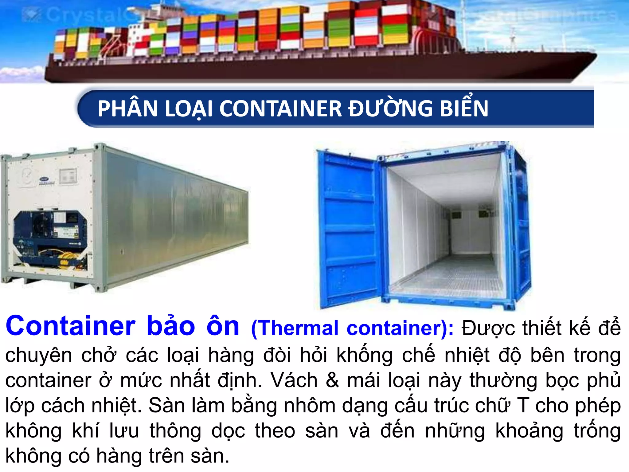 VẬN CHUYỂN HÀNG HÓA BẰNG CONTAINER ĐƯỜNG BIỂN | PPTX