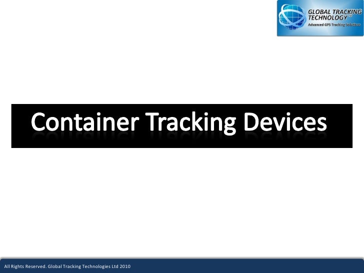 GPS Container Tracking & Cargo Security
