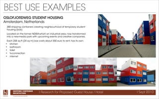 Shipping Container Study Shipping Container Architecture Research | PDF