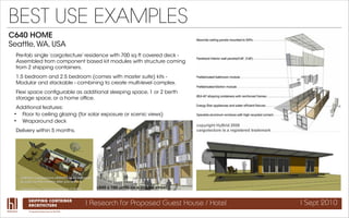 Shipping Container Architecture Research | PDF