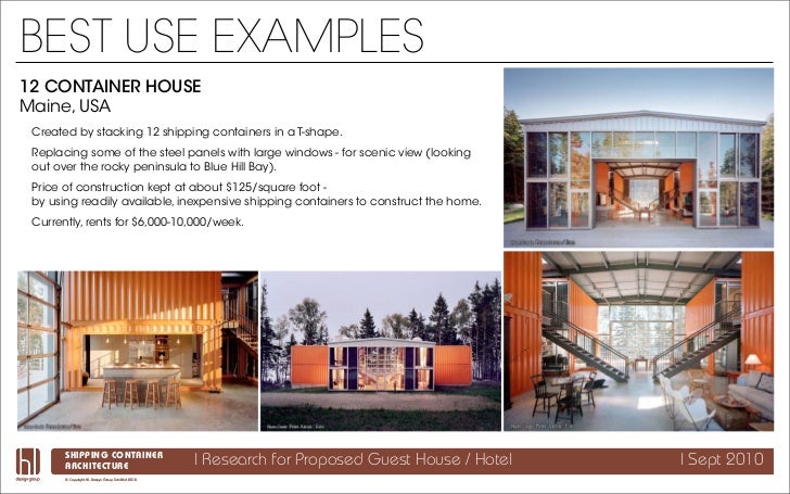 Shipping Container Architecture Research