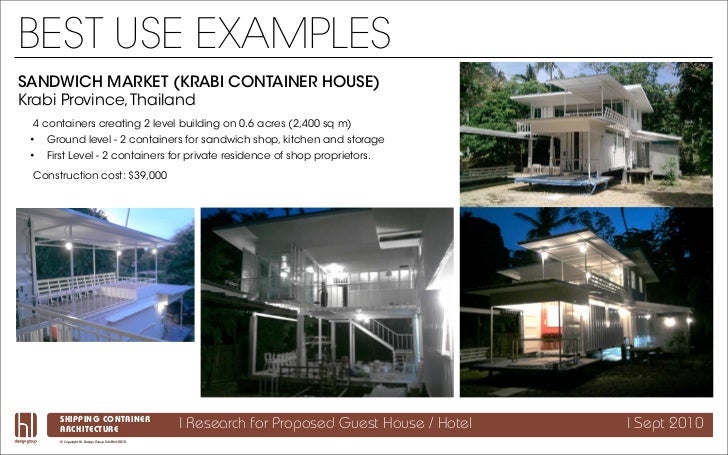 Shipping Container Architecture Research