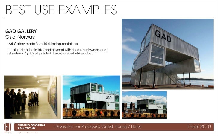 Shipping Container Architecture Research