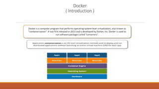 Docker
( Introduction )
 