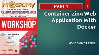 Containerizing Web Application with Docker | PPT