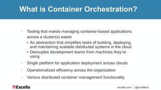 Container orchestration overview