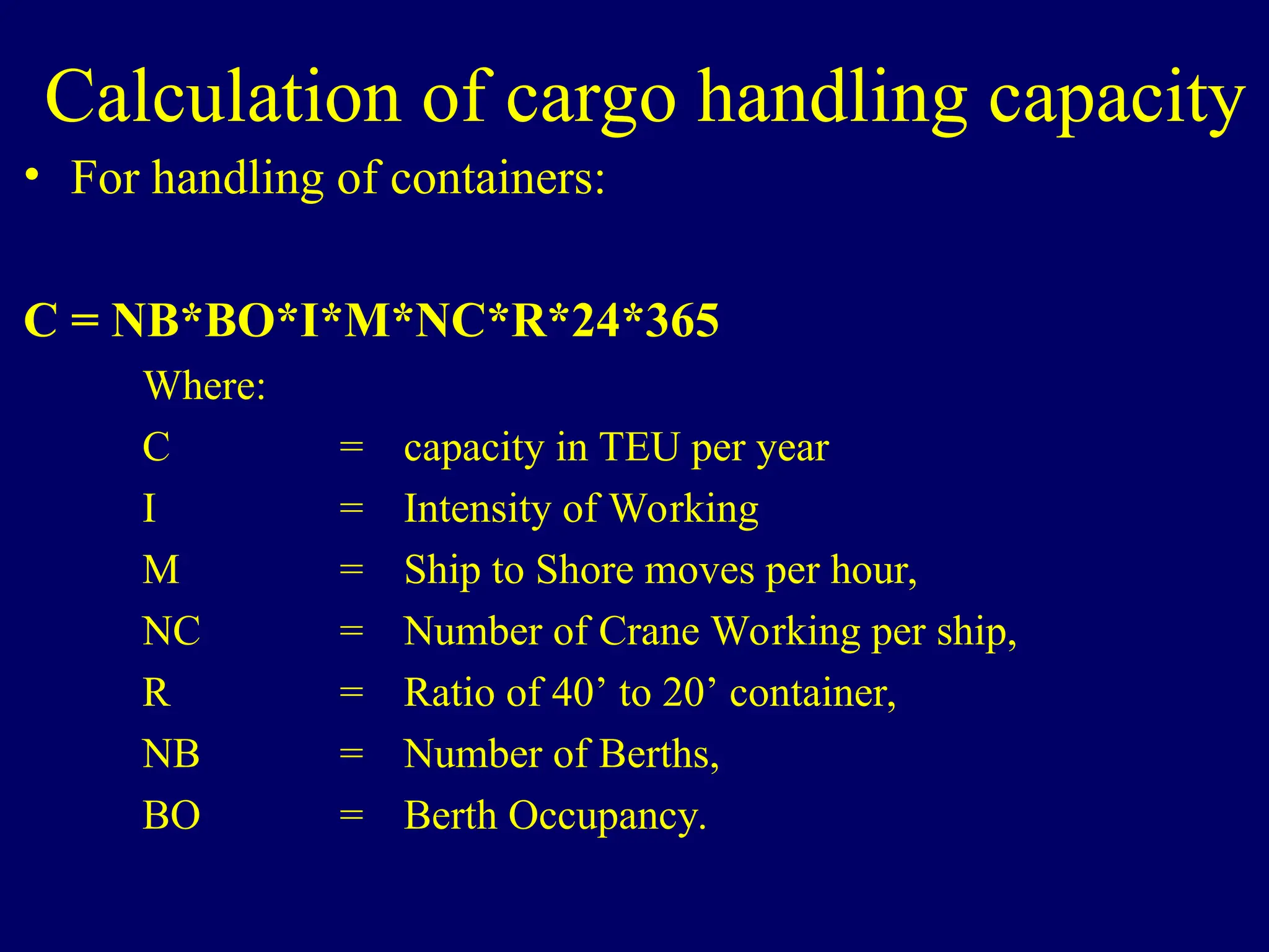 Container port 2 for container planning and engineering | PPT