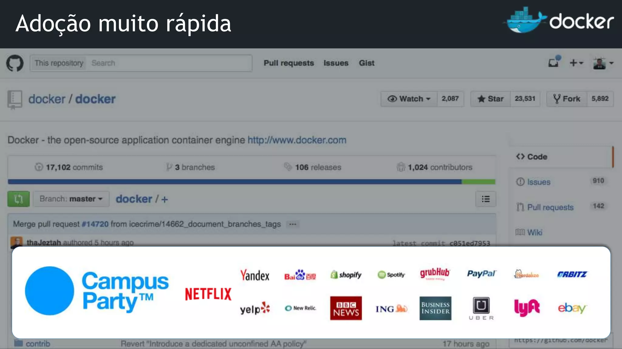 Adoção muito rápida 