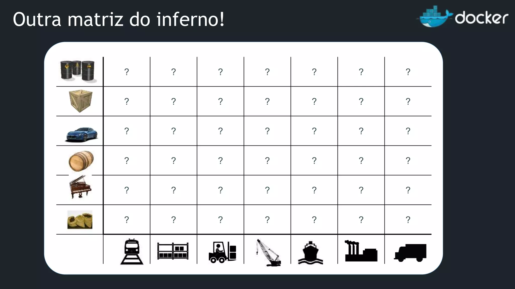 ? ? ? ? ? ? ? ? ? ? ? ? ? ? ? ? ? ? ? ? ? ? ? ? ? ? ? ? ? ? ? ? ? ? ? ? ? ? ? ? ? ? Outra matriz do inferno! 