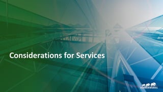 29 © Hortonworks Inc. 2011–2018. All rights reserved.
Considerations for Services
 