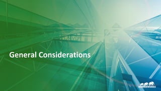 20 © Hortonworks Inc. 2011–2018. All rights reserved.
General Considerations
 