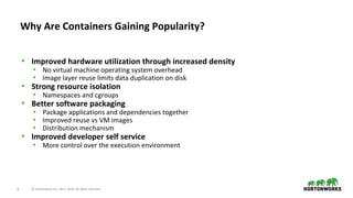 Containers and Big Data | PPTX | Cloud Computing | Internet