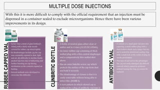 Container Content For Injections Containers and closure system of parenterals. | PPTX