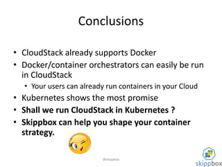 Containers and CloudStack | PPTX