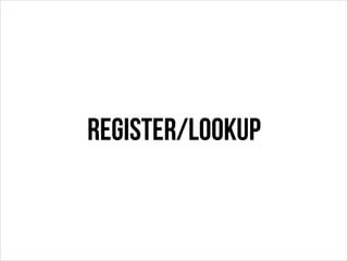 register/lookup

 