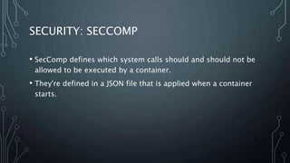 Docker Container Security | PPTX