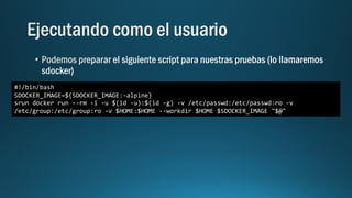#!/bin/bash
SDOCKER_IMAGE=${SDOCKER_IMAGE:-alpine}
srun docker run --rm -i -u $(id -u):$(id -g) -v /etc/passwd:/etc/passwd:ro -v
/etc/group:/etc/group:ro -v $HOME:$HOME --workdir $HOME $SDOCKER_IMAGE "$@"
 