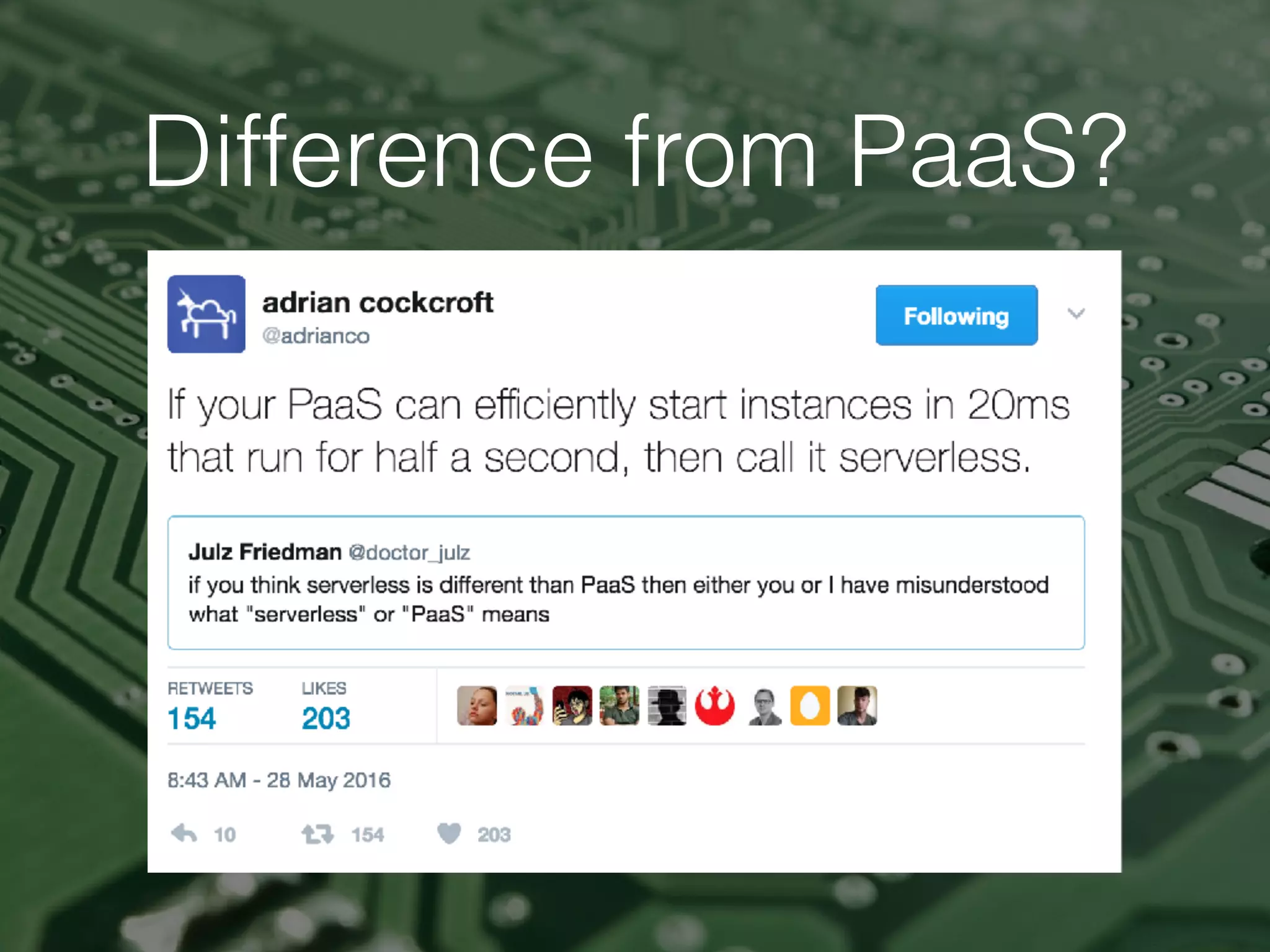 Difference from PaaS?
 