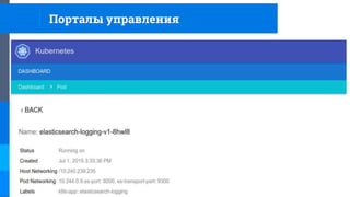 Порталы управления
 