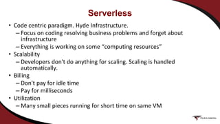 Containers, Serverless and Functions in a nutshell | PPTX