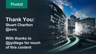 Thank You:
Stuart Charlton
@svrc
With thanks to
@jyidiego for much
of this content
 