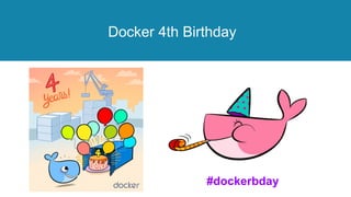 © 2013-2016 Docker, Inc. All rights reserved
Docker 4th Birthday
#dockerbday
 