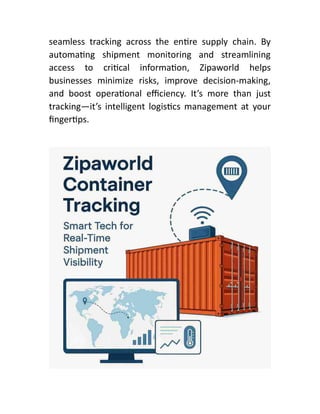 Zipaworld Container Tracking: Real-Time Global Shipment Monitoring PDF