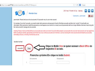 Como criar a sua Conta Master na WCM777