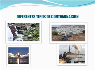 DIFERENTES TIPOS DE CONTAMINACION 