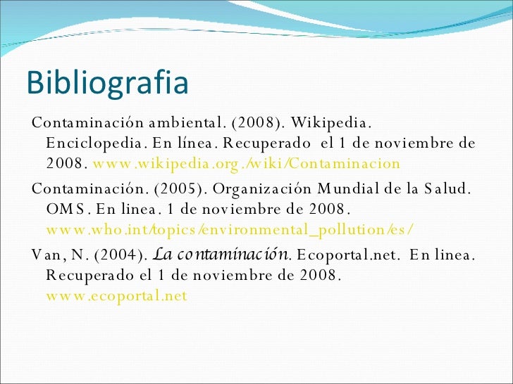 Contaminación Ambiental