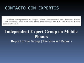 CONTACTO CON EXPERTOS 