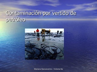 Contaminación por vertido de petróleo  