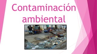 Contaminación
ambiental
 