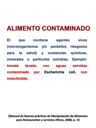 Contaminación de alimentos | PDF