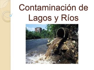Contaminación de Lagos y Ríos 