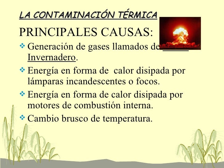 LA CONTAMINACIÓN LA CONTAMINACIÓN