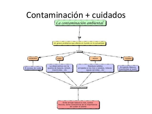 Contaminacion, Mapas conceptuales.