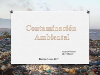 Barinas, Agosto 2019
Aroelis Gonzalez
CI:27.130.230
 