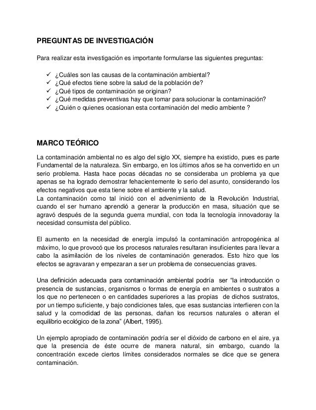 preguntas de investigacion medio ambiente contaminacion ambiental preguntas de investigacion medio ambiente contaminacion ambiental