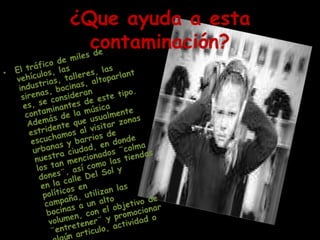 Contaminacion auditiva