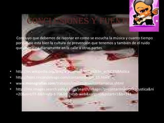 Contaminacion auditiva