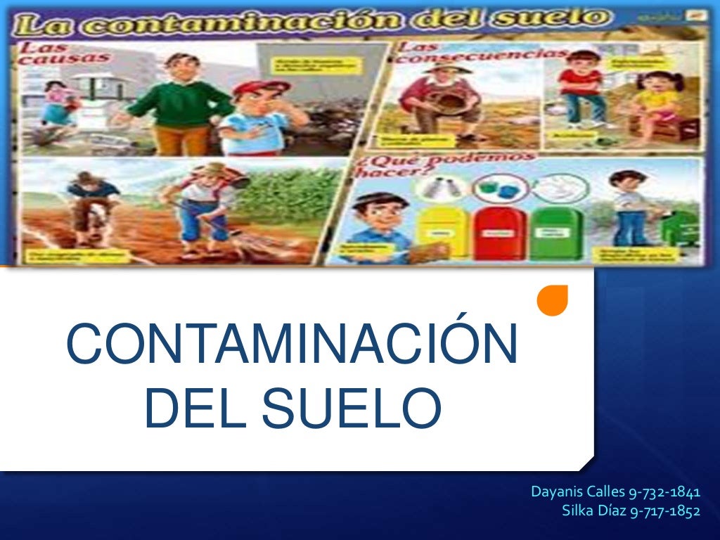 Contaminación del suelo Contaminación del suelo
