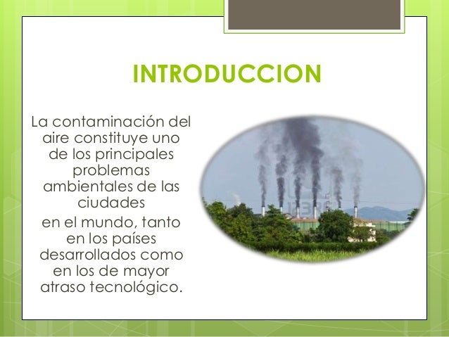 CONTAMINACIÓN DEL AIRE
