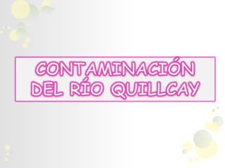 CONTAMINACIÓN DEL RÍO QUILLCAY 