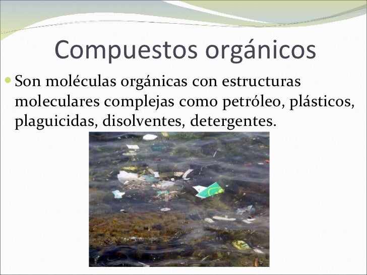 Contaminantes del agua
