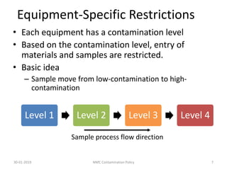 Contamination-policy-ppt is a protocol to follow inside lab | PDF