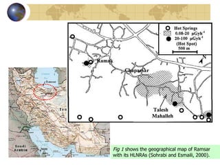 Fig 1  shows the geographical map of Ramsar with its HLNRAs  (Sohrabi and Esmaili, 2000). 