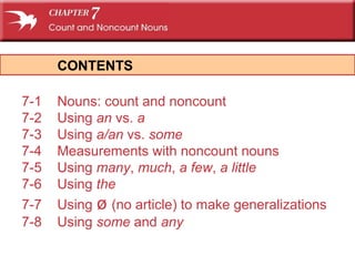 Non Count Cont and non count nouns | PPS