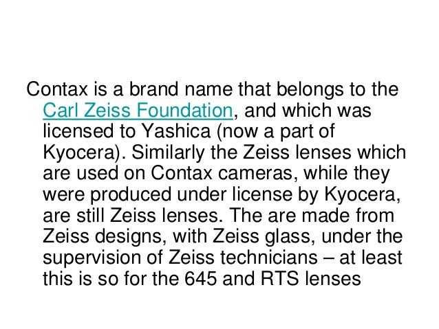 Contax Disruptive Innovation And Digital Imaging